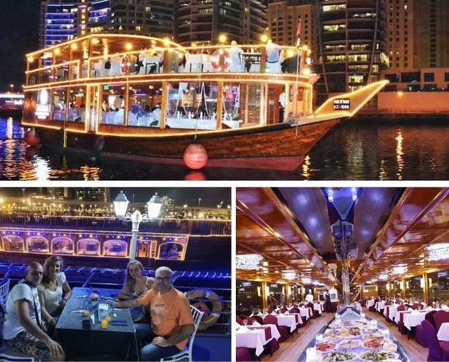 Buffet dinner onboard dhow cruise